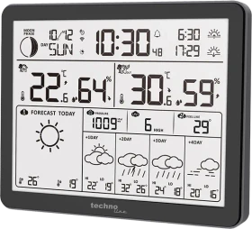 technoline WD 3000 Funkwetterstation schwarz, digital