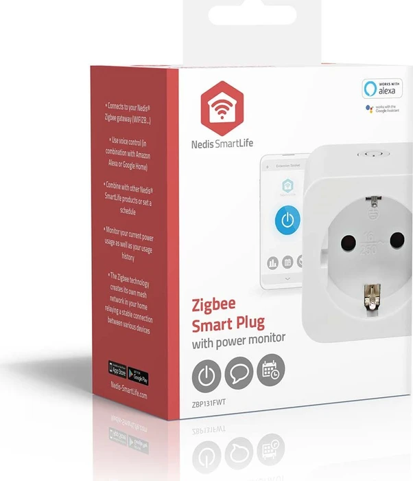Nedis SmartLife Smart Stecker, 3680W, Typ F, Smart-Steckdose