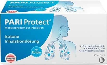 Pari Protect Inhalationslösung mit Ectoin Ampullen, 150ml (60x 2.5ml)