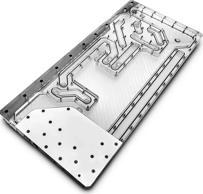 EK Water Blocks Quantum Line EK-Quantum Reflection Obsidian 1000D D5 PWM D-RGB, Verteilerplatte mit Pumpe, Acryl