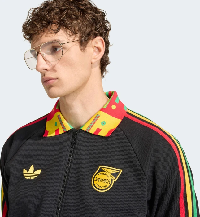 adidas Jamaika x Bob Marley Anthem Auswärts Trainingsjacke schwarz (Herren)