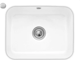 Villeroy & Boch Cisterna 60C Unterbau Becken mittig mit Ablauffernbedienung weiß alpin