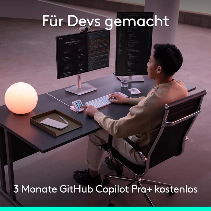 Logitech MX Keypad, hellgrau, USB-C