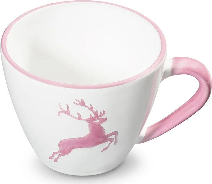 Gmundner Keramik Rosa Hirsch Kaffeetasse Gourmet 9cm