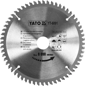 Yato YT-6091 Kreissägeblatt 60Z, 200x2.2x30mm, 1 Stück