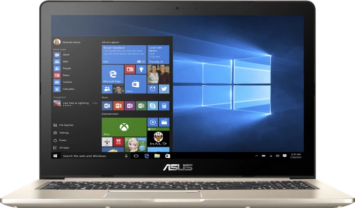ASUS VivoBook Pro 15 N580VD-FI506T, Icicle Gold, Core i7-7700HQ, 16GB RAM, 512GB SSD, 1TB HDD, GeForce GTX 1050, DE