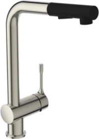 Ideal Standard Ceralook hoher Auslauf mit 2-Funktionsbrause edelstahl/schwarz