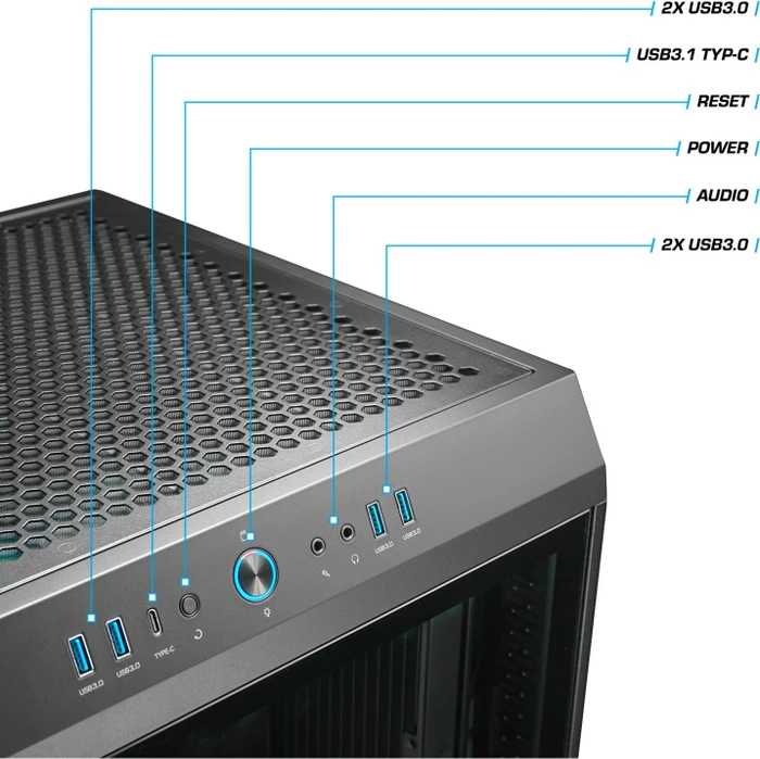 Thermaltake Triton v2, schwarz, Core i7-13700K, 32GB RAM, 2TB SSD, GeForce RTX 4080