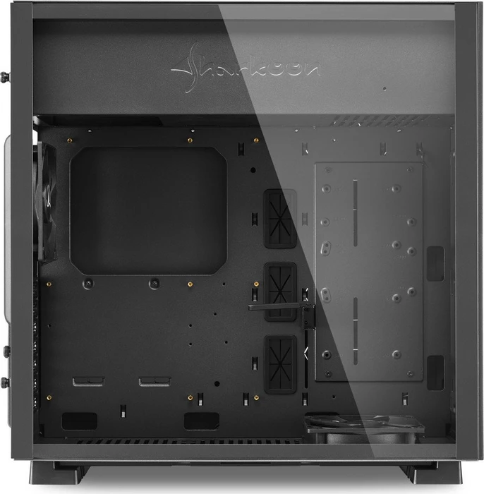 Sharkoon Pure Steel Black, Glasfenster