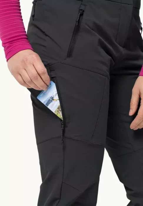 Jack Wolfskin Glastal Winter Hose lang schwarz (Damen)