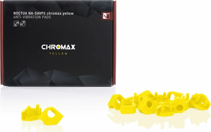 Noctua NA-SAVP5 chromax.yellow Anti-Vibrations-Pads für 80/92mm Lüfter, gelb, 16er-Pack