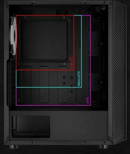 AeroCool Hive FRGB, inkl. 1x Lüfter, Glasfenster