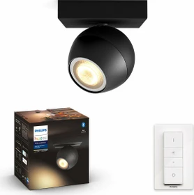 Philips Hue White Ambiance Buckram 1-flammig schwarz