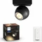 Philips Hue White Ambiance Buckram 1-flammig schwarz Vorschaubild