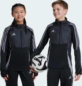 adidas Tiro 24 Winterized Funktionsshirt langarm black/light onix (Junior)