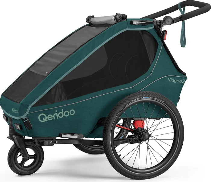 Qeridoo Kidgoo 2 Fahrradanhänger pacific blue (Modell 2026)