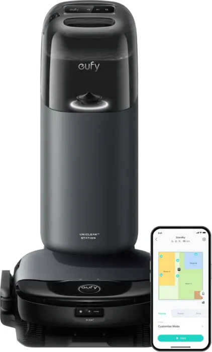 eufy S1 HydroJet Saug-/Wischroboter schwarz inkl. Absaug-/Reinigungsstation