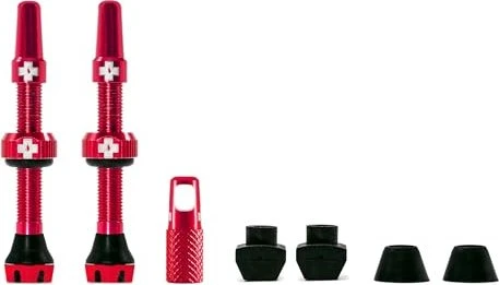 Muc-Off V2 Tubeless-Ventil 44mm rot
