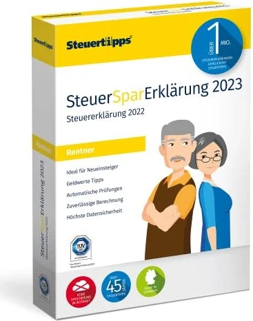 Akademische Arbeitsgemeinschaft SteuerSparErklärung für Rentner & Pensionäre 2023, ESD (deutsch) (PC)