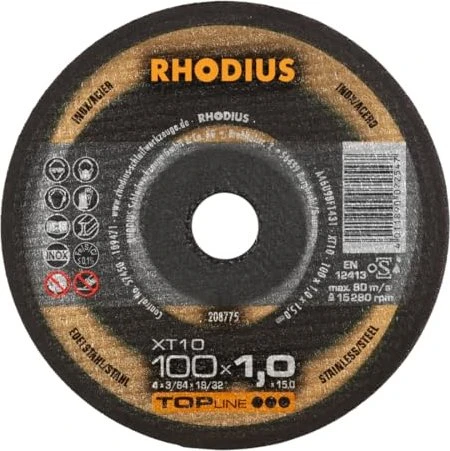 Rhodius TopLine XT 10 Trennscheibe, 100x1x15mm, 25 Stück