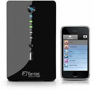 Fantec CL-35B2 RAID, 1x RJ-45 1000Base-T, 2x USB-A 2.0