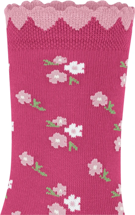 Falke Ditsy Flowers Socken fuchsia (Junior)