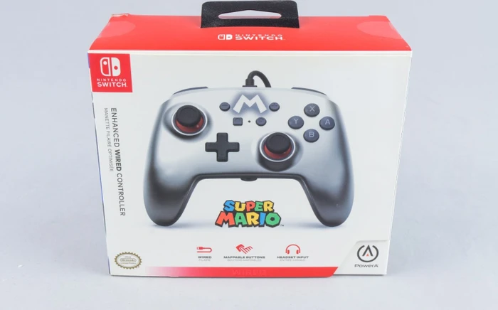 PowerA Enhanced Wired Controller Mario Silver (Switch)
