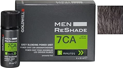 Goldwell Men ReShade Blending Power Shot Ansatzset 7CA Cool Mittel-Aschblond, 80ml