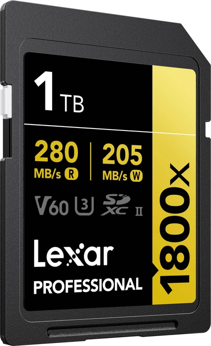 Lexar Professional 1800x Gold Series R280/W205 1TB, UHS-II U3, Class 10