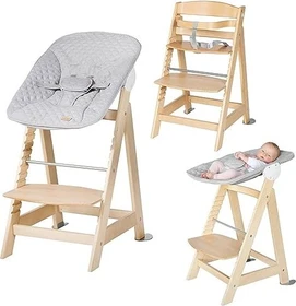 roba 2in1 Treppenhochstuhl Born Up grau