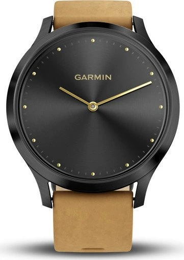 Garmin vivomove HR Premium Aktivitäts-Tracker black/tan