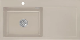 systemceram Mera 100 SL F Einbau Becken links fango