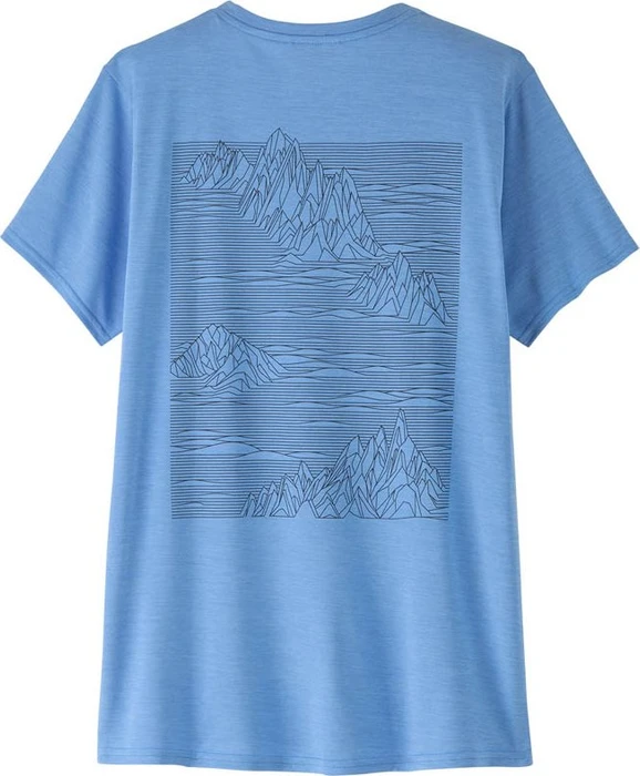 Patagonia Capilene Cool Daily Graphic Funktionsshirt kurzarm strataspire: abundant blue x/dye (Damen)