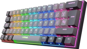 Trust Gaming GXT 1873 Revyn 60% Mini Wireless, grau/schwarz, LEDs RGB, Outemu Red, USB/Bluetooth, US