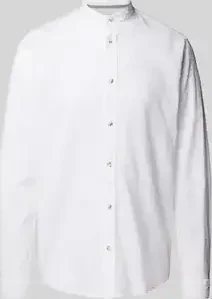Tom Tailor Regular Fit Leinenanteil Hemd langarm weiß (Herren)