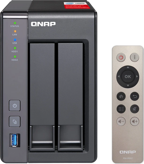 QNAP Turbo Station TS-251+, 2GB RAM, 2x RJ-45 1000Base-T, 2x USB-A 3.0