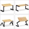 Relaxdays 2in1 Bettisch und Stehpult, Notebook-Stand bis 15", grau Vorschaubild