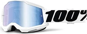 100% Strata2 Schutzbrille everest/mirror blue lens