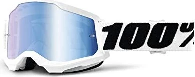 100% Strata2 Schutzbrille everest/mirror blue lens