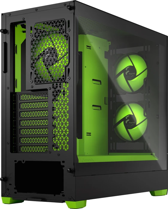 Fractal Design Pop Air RGB Green Core TG Clear Tint, Glasfenster