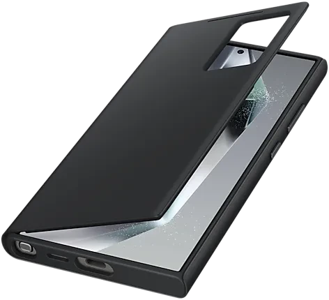 Samsung Smart View Wallet Case für Galaxy S24 Ultra schwarz