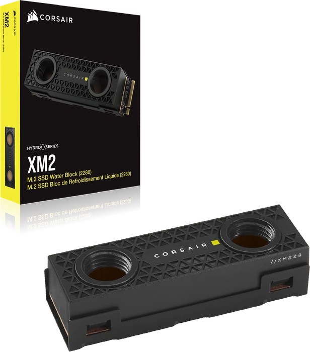 Corsair Hydro X Series XM2 M.2 SSD Water Block - Black