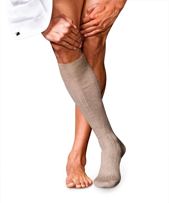 Falke No. 2 Finest Cashmere Socken pebble mel. (Herren)