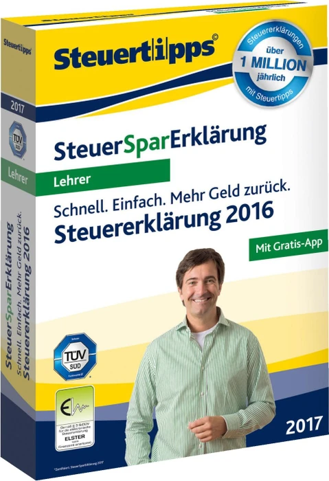 Akademische Arbeitsgemeinschaft SteuerSparErklärung für Lehrer 2017 (deutsch) (PC)
