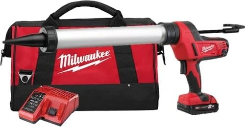 Milwaukee C18 PCG/600T-201B Akku-Kartuschenpresse inkl. Tasche + Akku 2.0Ah