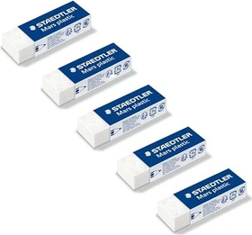 Staedtler Radierer Mars plastic, weiß, 5er-Pack