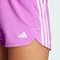 adidas Pacer Training 3-Streifen Woven High-Rise Trainingshose kurz purple burst/white/dgh solid grey (Damen) Vorschaubild