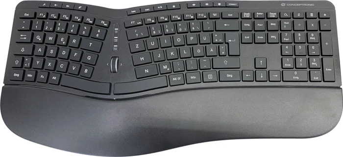 Conceptronic Orazio Ergo Wireless Ergonomic Keyboard and Vertical Mouse Kit schwarz, USB, DE