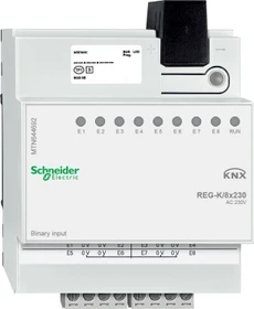 Schneider Electric SpaceLogic KNX Binäreingang REG-K/8x230 8-fach, 230V (MTN644692)