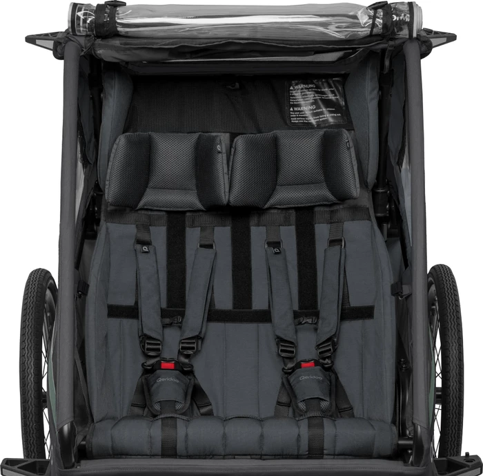 Qeridoo Kidgoo 2 Lite Fahrradanhänger ivy green (Modell 2026)